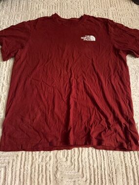 The North Face Men's Deep Red Logo Short Sleeve Tee